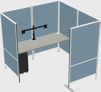Flexible panel system with privacy