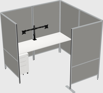 Flexible panel system with privacy