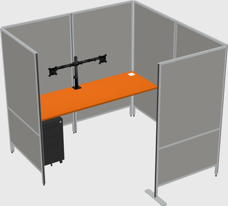 Flexible panel system with privacy