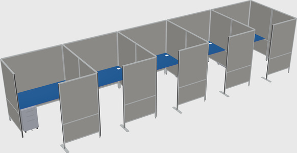 Flexible panel system with privacy