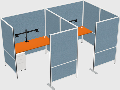 Flexible panel system with privacy