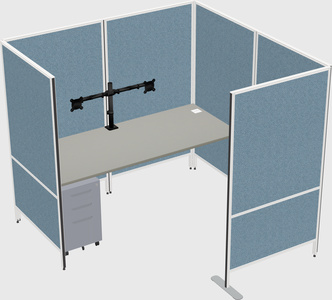 Flexible panel system with privacy