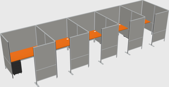 Flexible panel system with privacy