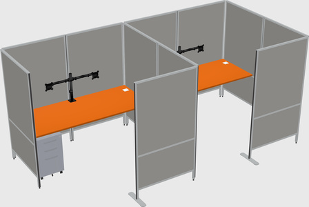 Flexible panel system with privacy