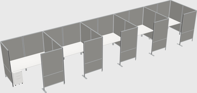 Flexible panel system with privacy