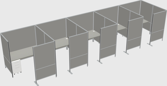 Flexible panel system with privacy