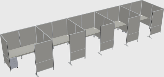 Flexible panel system with privacy