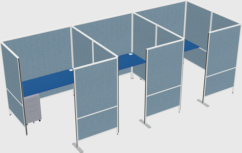 Flexible panel system with privacy