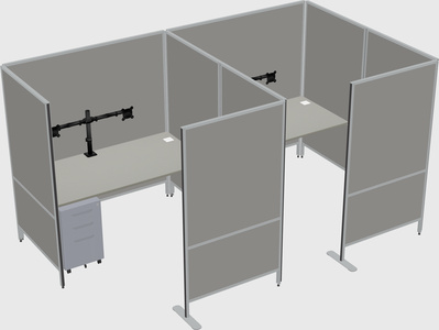 Flexible panel system with privacy