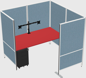 Flexible panel system with privacy