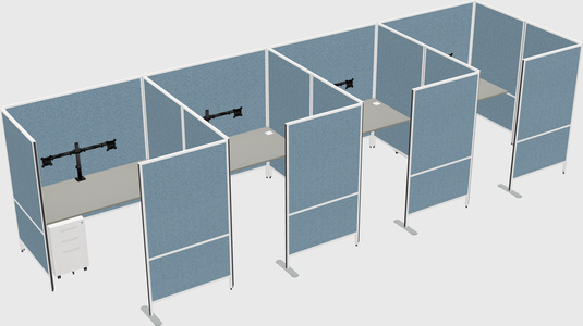 Flexible panel system with privacy