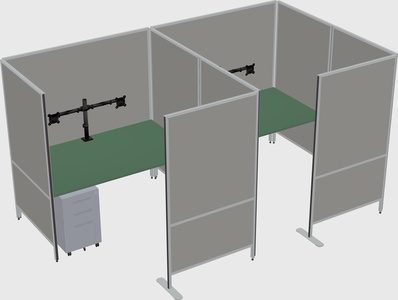 Flexible panel system with privacy