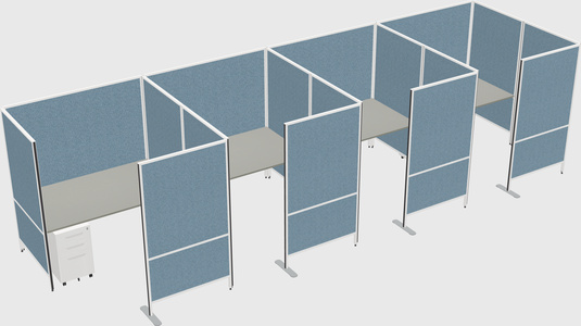 Flexible panel system with privacy