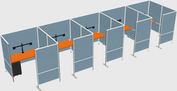 Flexible panel system with privacy