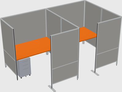Flexible panel system with privacy