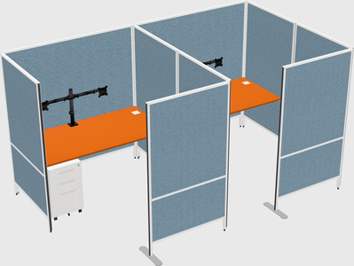 Flexible panel system with privacy