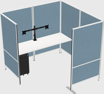 Flexible panel system with privacy