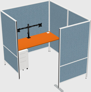 Flexible panel system with privacy