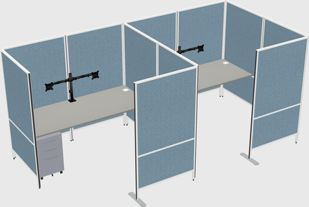 Flexible panel system with privacy