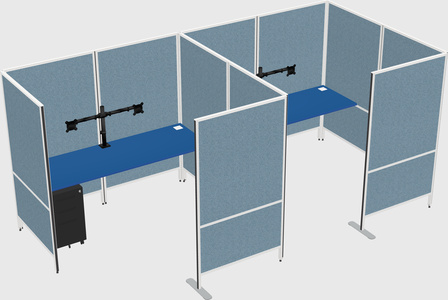 Flexible panel system with privacy