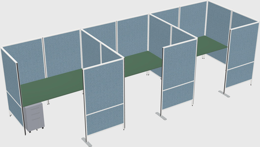 Flexible panel system with privacy