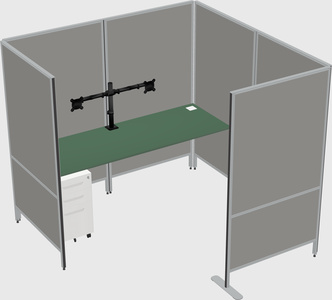 Flexible panel system with privacy