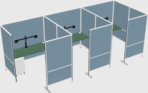 Flexible panel system with privacy