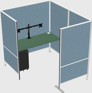 Flexible panel system with privacy