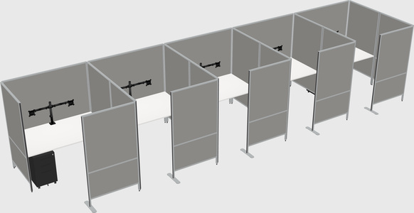 Flexible panel system with privacy