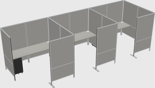 Flexible panel system with privacy