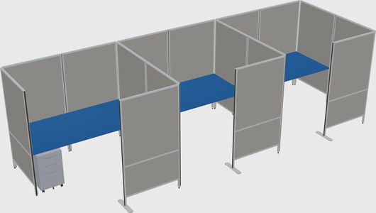 Flexible panel system with privacy