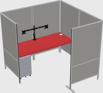 Flexible panel system with privacy