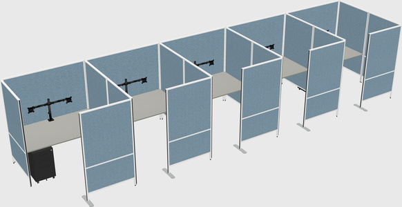 Flexible panel system with privacy