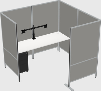 Flexible panel system with privacy