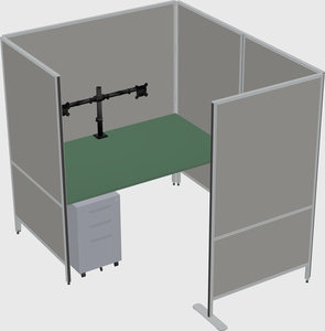 Flexible panel system with privacy