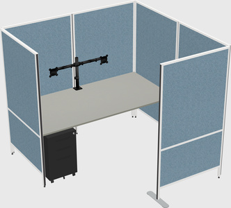 Flexible panel system with privacy