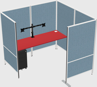 Flexible panel system with privacy