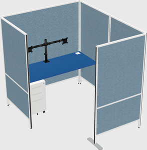 Flexible panel system with privacy