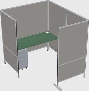 Flexible panel system with privacy