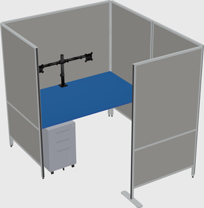 Flexible panel system with privacy