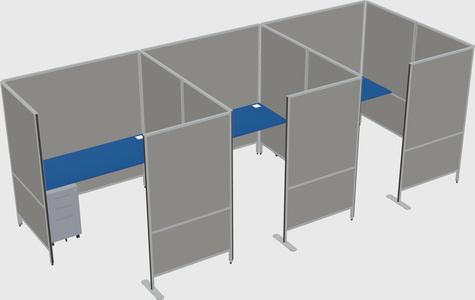 Flexible panel system with privacy