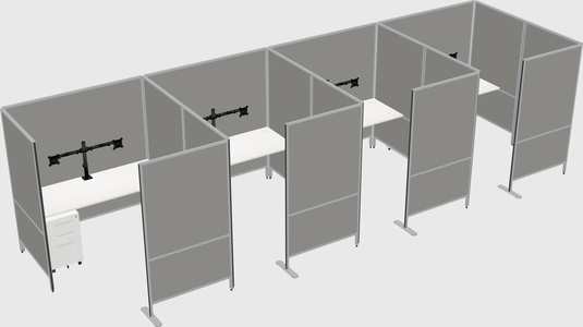 Flexible panel system with privacy