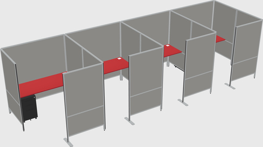 Flexible panel system with privacy