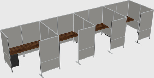 Flexible panel system with privacy