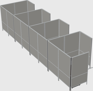 Flexible panel system with privacy