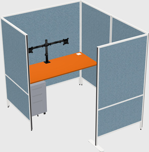 Flexible panel system with privacy