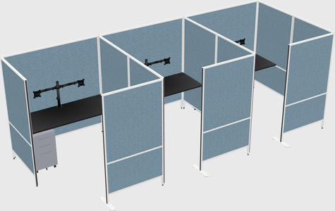 Flexible panel system with privacy