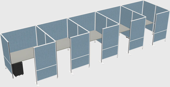 Flexible panel system with privacy
