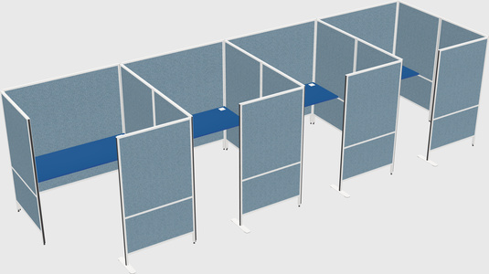 Flexible panel system with privacy