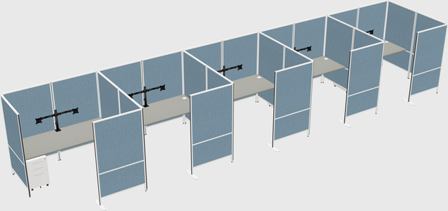 Flexible panel system with privacy